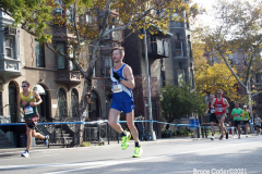 New York,  50th TCS  NYC Marathon. After the 2020 New York City Marathon was canceled due to the COVID-19 pandemic, The NYC returned. The NYC Marathon is  the last of the five World Marathon Majors held in 2021 30,000 runners are expected to participate in the 26.2 mile race.Albert Korir of Kenya won the Men's race and Peres Jepchirchir of Kenya 
won the Woman's raceShe is the first woman to win a marathon race after winning an Olympic gold medal.
Photo:Bruce Cotler©2021