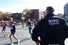 New York,  50th TCS  NYC Marathon. After the 2020 New York City Marathon was canceled due to the COVID-19 pandemic, The NYC returned. The NYC Marathon is  the last of the five World Marathon Majors held in 2021 30,000 runners are expected to participate in the 26.2 mile race.Albert Korir of Kenya won the Men's race and Peres Jepchirchir of Kenya 
won the Woman's raceShe is the first woman to win a marathon race after winning an Olympic gold medal.
Photo:Bruce Cotler©2021