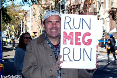 New York,  50th TCS  NYC Marathon. After the 2020 New York City Marathon was canceled due to the COVID-19 pandemic, The NYC returned. The NYC Marathon is  the last of the five World Marathon Majors held in 2021 30,000 runners are expected to participate in the 26.2 mile race.Albert Korir of Kenya won the Men's race and Peres Jepchirchir of Kenya 
won the Woman's raceShe is the first woman to win a marathon race after winning an Olympic gold medal.
Photo:Bruce Cotler©2021