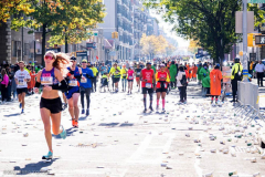 New York,  50th TCS  NYC Marathon. After the 2020 New York City Marathon was canceled due to the COVID-19 pandemic, The NYC returned. The NYC Marathon is  the last of the five World Marathon Majors held in 2021 30,000 runners are expected to participate in the 26.2 mile race.Albert Korir of Kenya won the Men's race and Peres Jepchirchir of Kenya 
won the Woman's raceShe is the first woman to win a marathon race after winning an Olympic gold medal.
Photo:Reiko Yanagi©2021