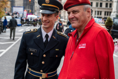 NYC Veterans Day Parade offers up a variety of people, both marchers and spectators 11/11/21.  Former mayoral candidate Curtis Sliwa makes an apperance.