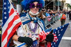 NYC Veterans Day Parade offers up a variety of people, both marchers and spectators 11/11/21.