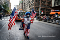 NYC Veterans Day Parade offers up a variety of people, both marchers and spectators 11/11/21.