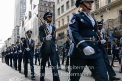 U.S. Military branches participate in the 102nd Veterans Day Parade along 5th Avenue in New York, New York, on Nov. 11, 2021. (Photo by Gabriele Holtermann/Sipa USA)
