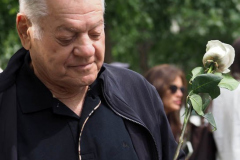Family members who lost loved ones at the National 9/11 Memorial and Museum during the commemoration the 20th anniversary of the 9/11 attacks on the World Trade Center, in New York, on September 11, 2021
