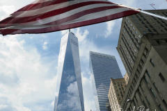 "Freedom Tower" during the commemoration the 20th anniversary of the 9/11 attacks on the World Trade Center, in New York, on September 11, 2021.