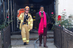 New York, A 4 alarm fire erupted in the Flabush section of Brooklyn N.Y. Firemen battled the blaze for three hours until it was put under control, about 240 firemen and Emergency Medical  Service Workers were on scene to battle the blaze. The Chief of the New York Fire Department was asked if the recent NYC  Covid vaccine mandate affected response time his response " No it did Not."
©Bruce Cotler2021