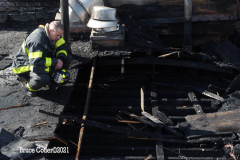 New York, A 4 alarm fire erupted in the Flabush section of Brooklyn N.Y. Firemen battled the blaze for three hours until it was put under control, about 240 firemen and Emergency Medical  Service Workers were on scene to battle the blaze. The Chief of the New York Fire Department was asked if the recent NYC  Covid vaccine mandate affected response time his response " No it did Not."
©Bruce Cotler2021