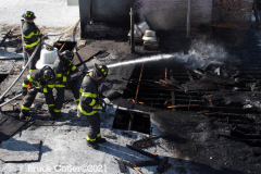 New York, A 4 alarm fire erupted in the Flabush section of Brooklyn N.Y. Firemen battled the blaze for three hours until it was put under control, about 240 firemen and Emergency Medical  Service Workers were on scene to battle the blaze. The Chief of the New York Fire Department was asked if the recent NYC  Covid vaccine mandate affected response time his response " No it did Not."
©Bruce Cotler2021