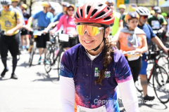 The annual NYC Five Boro Bike Tour exits the FDR Drive and passes through the Upper East Side of Manhattan as it heads to Queens 5/1/22.   Always held on the first Sunday of May, the 40 mile tour has over 30,000 participants. Copyright Jon Simon