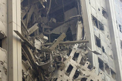 September 13, 2001--World Trade Center--Shown is a scene in Lower Manhattan/ Ground Zero of the since destroyed World Trade Center after terrorist attacks two days earlier on Tuesday September 11, 2001. (©2001 Kevin P. Coughlin/Independent Photojournalist)