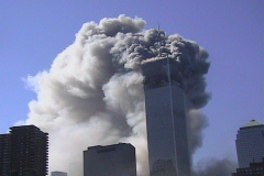September 11, 2001

photos taken from my helmet cam on my way to the scene. i got as far as the Stuyvesant Bridge next to the High School before i got hurt and needed help

Photo By David Torres