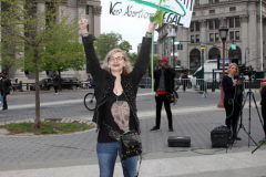 May 3, 2022  Rally for Woman's reproductive rights held in front of the Thurgood Marshall Federal Court House in New York City.