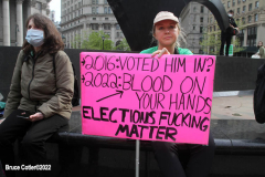 May 3, 2022  Rally for Woman's reproductive rights held in front of the Thurgood Marshall Federal Court House in New York City.