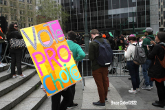 May 3, 2022  Rally for Woman's reproductive rights held in front of the Thurgood Marshall Federal Court House in New York City.