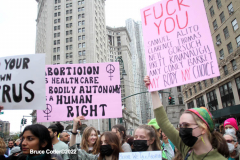 May 3, 2022  Rally for Woman's reproductive rights held in front of the Thurgood Marshall Federal Court House in New York City.