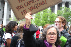 May 3, 2022  Rally for Woman's reproductive rights held in front of the Thurgood Marshall Federal Court House in New York City.