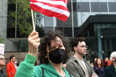 May 3, 2022  Rally for Woman's reproductive rights held in front of the Thurgood Marshall Federal Court House in New York City.