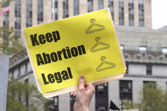 May 3, 2022  Rally for Woman's reproductive rights held in front of the Thurgood Marshall Federal Court House in New York City.