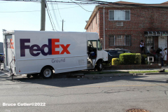June 8,2022  NEW YORK  -  FedEx driver  involved in a vehicle accident. The female driver was thrown from the truck. While the truck was moving it ran over her. The car that caused the accident the driver and passenger were taken to the hospital in serious condition the FedEx driver was taken to the hospital in Critical condition.