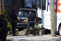June 8,2022  NEW YORK  -  FedEx driver  involved in a vehicle accident. The female driver was thrown from the truck. While the truck was moving it ran over her. The car that caused the accident the driver and passenger were taken to the hospital in serious condition the FedEx driver was taken to the hospital in Critical condition.