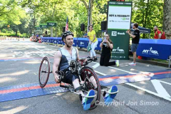 June 26, 2022: The 2022 Achilles Hope and Possibility 4 mile run, 1 mile walk and Stage 1 RNYRR dashes are held in Central Park in New York City.