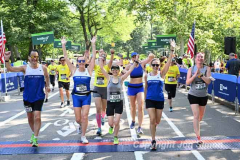 June 26, 2022: The 2022 Achilles Hope and Possibility 4 mile run, 1 mile walk and Stage 1 RNYRR dashes are held in Central Park in New York City.