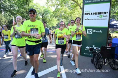 June 26, 2022: The 2022 Achilles Hope and Possibility 4 mile run, 1 mile walk and Stage 1 RNYRR dashes are held in Central Park in New York City.