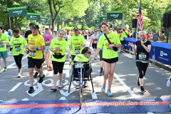 June 26, 2022: The 2022 Achilles Hope and Possibility 4 mile run, 1 mile walk and Stage 1 RNYRR dashes are held in Central Park in New York City.
