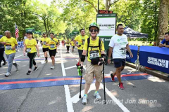 June 26, 2022: The 2022 Achilles Hope and Possibility 4 mile run, 1 mile walk and Stage 1 RNYRR dashes are held in Central Park in New York City.