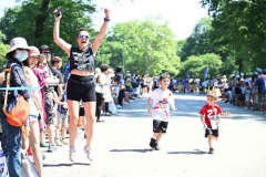 June 26, 2022: The 2022 Achilles Hope and Possibility 4 mile run, 1 mile walk and Stage 1 RNYRR dashes are held in Central Park in New York City.