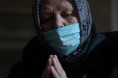 Sunday mass in Lviv. 35 people were killed and and 135 injured after a rocket attack on the International Peacekeeping and Security Centre base, 12km from the Polish border this morning