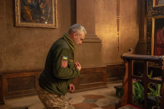 A church service is held in Lviv, Ukraine, today to honor the fallen. A eulogy was given for Ukrainian soldier Paul Kostuc, nine days after his death