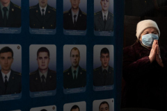 A church service is held in Lviv, Ukraine, today to honor the fallen. A eulogy was given for Ukrainian soldier Paul Kostuc, nine days after his death