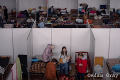 Ukrainian refugees cross to Dorohusk / Chelm, Poland. The number of refugees has now exceeded 2 million