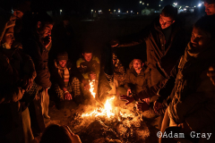 Non-Ukranian foreign nationals who were working and studying in Ukraine attempt to stay warm in sub zero temperatures at night in Medyka, Poland, after crossing the border. I spoke to people from Nepal, India, Pakistan, Vietnam, Bangladesh, Cameroon, many confused as to where to go next. One man from Somalia said his family had taken out a loan to fund his studies in Ukraine, to gain an education and help. His future is now uncertain. At Przemyśl train station people tried to work out their next moves