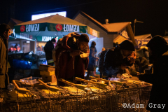 Non-Ukranian foreign nationals who were working and studying in Ukraine attempt to stay warm in sub zero temperatures at night in Medyka, Poland, after crossing the border. I spoke to people from Nepal, India, Pakistan, Vietnam, Bangladesh, Cameroon, many confused as to where to go next. One man from Somalia said his family had taken out a loan to fund his studies in Ukraine, to gain an education and help. His future is now uncertain. At Przemyśl train station people tried to work out their next moves