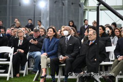 Mayor Eric Adams and Governor Kathy Hochul along with members of the Hudson River Park Trust cut the ribbon for the grand opening of a public rooftop park on top of Pier 57 in Manhattan, 4/18/22.
