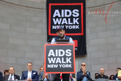 Craig Miller (AIDS Walk Founder and Senior Organizer)   speaking at 2022 AIDS Walk in New York City.