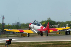 Farmingdale, New York,  -- In preparation of Memorial Day Weekend, Farmingdale’s American Airpower Museum (AAM) continues their historic participation in the Jones Beach Air Show, flying the Museum’s fabled "Arsenal of Democracy" warbirds over Jones Beach on Saturday, May 29th and Sunday, May 30th!  AAM’s squadron of iconic and meticulously restored vintage military aircraft includes a B-25 Mitchell Bomber, Douglas C-47 Skytrain, Grumman TBM Avenger Torpedo Bomber, Curtiss P-40 Flying Tiger, P-51D Mustang Fighter, AT28D5 Nomad Vietnam Era Fighter and AT-6 Texan.