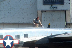 Farmingdale, New York,  -- In preparation of Memorial Day Weekend, Farmingdale’s American Airpower Museum (AAM) continues their historic participation in the Jones Beach Air Show, flying the Museum’s fabled "Arsenal of Democracy" warbirds over Jones Beach on Saturday, May 29th and Sunday, May 30th!  AAM’s squadron of iconic and meticulously restored vintage military aircraft includes a B-25 Mitchell Bomber, Douglas C-47 Skytrain, Grumman TBM Avenger Torpedo Bomber, Curtiss P-40 Flying Tiger, P-51D Mustang Fighter, AT28D5 Nomad Vietnam Era Fighter and AT-6 Texan.