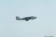 Farmingdale, New York,  -- In preparation of Memorial Day Weekend, Farmingdale’s American Airpower Museum (AAM) continues their historic participation in the Jones Beach Air Show, flying the Museum’s fabled "Arsenal of Democracy" warbirds over Jones Beach on Saturday, May 29th and Sunday, May 30th!  AAM’s squadron of iconic and meticulously restored vintage military aircraft includes a B-25 Mitchell Bomber, Douglas C-47 Skytrain, Grumman TBM Avenger Torpedo Bomber, Curtiss P-40 Flying Tiger, P-51D Mustang Fighter, AT28D5 Nomad Vietnam Era Fighter and AT-6 Texan.