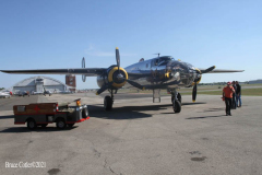 Farmingdale, New York,  -- In preparation of Memorial Day Weekend, Farmingdale’s American Airpower Museum (AAM) continues their historic participation in the Jones Beach Air Show, flying the Museum’s fabled "Arsenal of Democracy" warbirds over Jones Beach on Saturday, May 29th and Sunday, May 30th!  AAM’s squadron of iconic and meticulously restored vintage military aircraft includes a B-25 Mitchell Bomber, Douglas C-47 Skytrain, Grumman TBM Avenger Torpedo Bomber, Curtiss P-40 Flying Tiger, P-51D Mustang Fighter, AT28D5 Nomad Vietnam Era Fighter and AT-6 Texan.