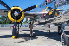 Farmingdale, New York,  -- In preparation of Memorial Day Weekend, Farmingdale’s American Airpower Museum (AAM) continues their historic participation in the Jones Beach Air Show, flying the Museum’s fabled "Arsenal of Democracy" warbirds over Jones Beach on Saturday, May 29th and Sunday, May 30th!  AAM’s squadron of iconic and meticulously restored vintage military aircraft includes a B-25 Mitchell Bomber, Douglas C-47 Skytrain, Grumman TBM Avenger Torpedo Bomber, Curtiss P-40 Flying Tiger, P-51D Mustang Fighter, AT28D5 Nomad Vietnam Era Fighter and AT-6 Texan.