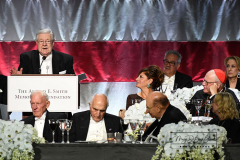 The 76th Alfred E Smith Dinner
Javits Center Expansion
429 11th Avenue
New York, NY
Thursday, October 21, 2021
For Credit:  Mary DiBiase Blaich

The Honorable Condoleezza Rice, 66th Secretary of State of the United States, was this year’s Keynote Speaker for the 76th Annual Alfred E. Smith Memorial Foundation Dinner,  The dinner was held on Thursday, October 21, 2021 at the Javits Center Expansion located at 429 11th Ave, New York, NY 10001 at 7:00PM.
Secretary Rice shared the dais with Timothy Cardinal Dolan, Archbishop of New York. This year’s  “Happy Warrior” award recipient was Mr. Frank Bennack, Jr who received his award from Mary Callahan Erdos, Vice-Chair of the Alfred E Smith Foundation. The evening also featured a prerecorded video by President George W. Bush, a former Keynote Speaker who wore a T-shirt with a tuxedo print on the front.