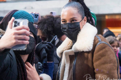NEW YORK, NEW YORK - DECEMBER 14: Alicia Keys poses for selfies with fans  on NBC's "Today" on December 14, 2021 in New York City. (Photo by Debra L Rothenberg)
