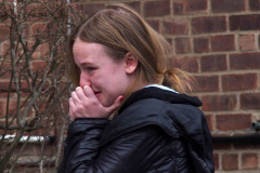 April 4, 2022  New York,  All-Hands Fire in apartment building in Sheepshead Bay Brooklyn neighborhood. approximately 50 firefighters and 2 Ambulances arrived to flames shooting out  of the windows.