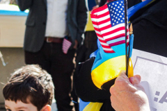 An “ad-hoc” committee of Rabbis for Peace in Ukraine organized a peaceful rally in front of the United States Mission to the UN. In order to “raise a voice of moral conscience.” During the Fast of Esther on the eve of Purim. Rabbi  Avi Weiss of The Bayit and other Rabbinical community figures spoke to the public on the need for peace and understanding and necessity to end the war. 
In conclusion of the rally was a peaceful civil disobedience.  
Manhattan, NYC. Wednesday, March 16, 2022. (C) Bianca Otero