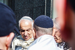An “ad-hoc” committee of Rabbis for Peace in Ukraine organized a peaceful rally in front of the United States Mission to the UN. In order to “raise a voice of moral conscience.” During the Fast of Esther on the eve of Purim. Rabbi  Avi Weiss of The Bayit and other Rabbinical community figures spoke to the public on the need for peace and understanding and necessity to end the war. 
In conclusion of the rally was a peaceful civil disobedience.  
Manhattan, NYC. Wednesday, March 16, 2022. (C) Bianca Otero