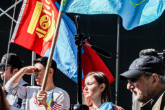 An “ad-hoc” committee of Rabbis for Peace in Ukraine organized a peaceful rally in front of the United States Mission to the UN. In order to “raise a voice of moral conscience.” During the Fast of Esther on the eve of Purim. Rabbi  Avi Weiss of The Bayit and other Rabbinical community figures spoke to the public on the need for peace and understanding and necessity to end the war. 
In conclusion of the rally was a peaceful civil disobedience.  
Manhattan, NYC. Wednesday, March 16, 2022. (C) Bianca Otero